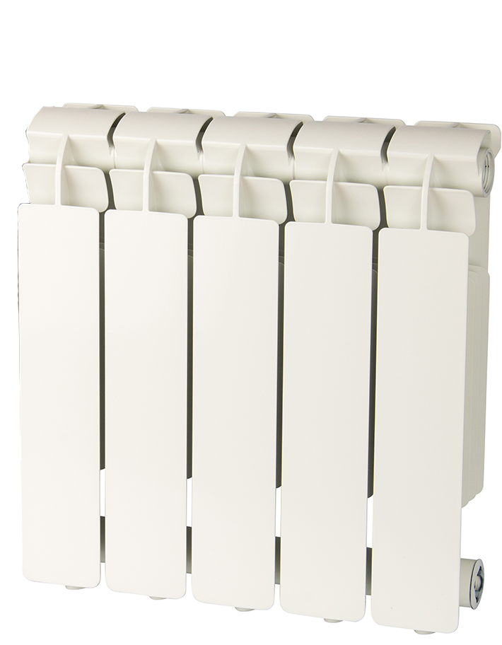 Global VOX- R 350 5 секций радиатор алюминиевый боковое подключение (белый RAL 9010)